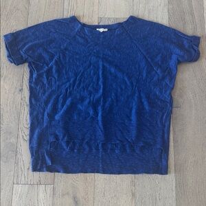 Eileen Fisher Blue Short Sleeve Tee